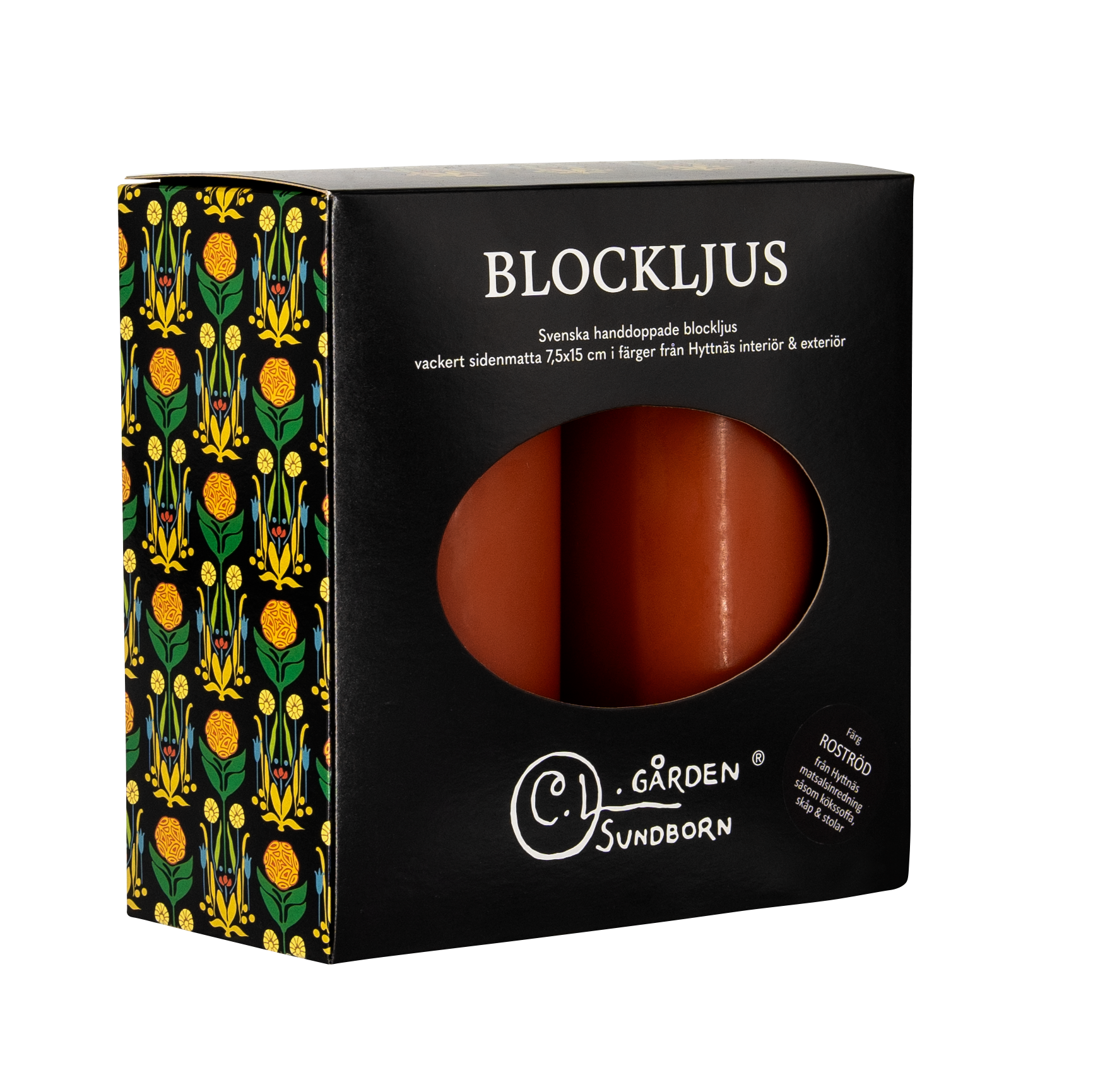 Blockljus Roströd