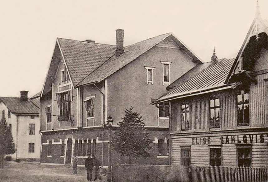 Hallsberg-Vita-huset-Bergooska-villan-Elise-Sahlqvist-hattaffar-1904