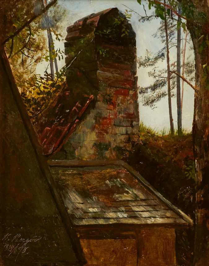 Motiv-med-skorsten-Karin-Bergoo-Carl-Larsson-garden