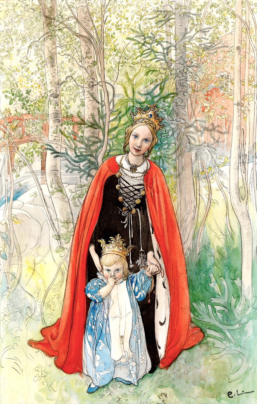 Prinssesan-var-Akvarell-Carl-Larsson-1898