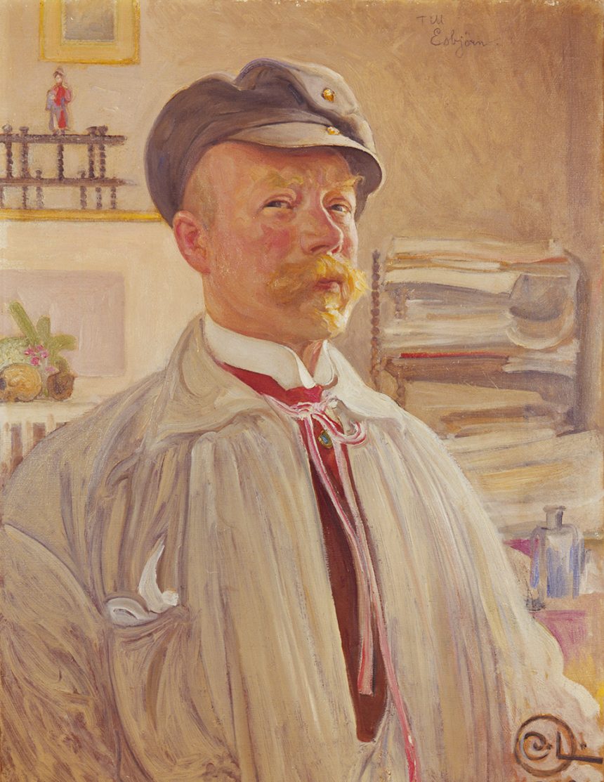 Sjalvportratt-Olja-Carl-Larsson-1918
