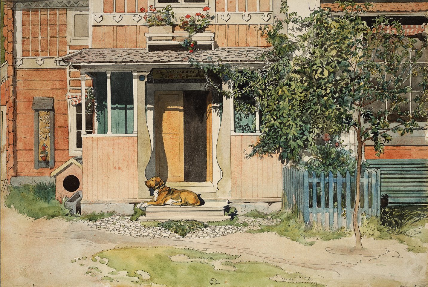 Verandan-Akvarell-Carl-Larsson-1899